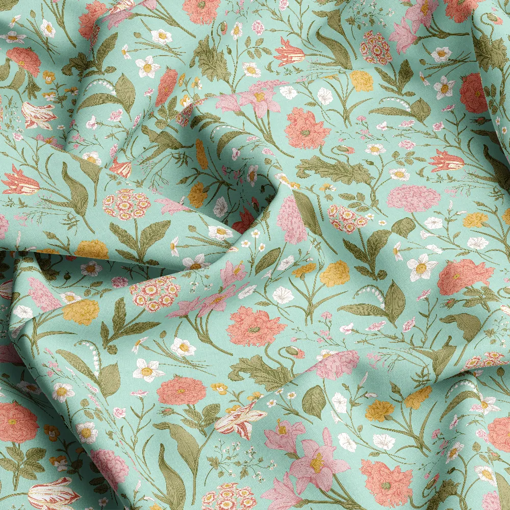 Shabby Chic Classic Floral Seamless Pattern – Custom Print Fabrics