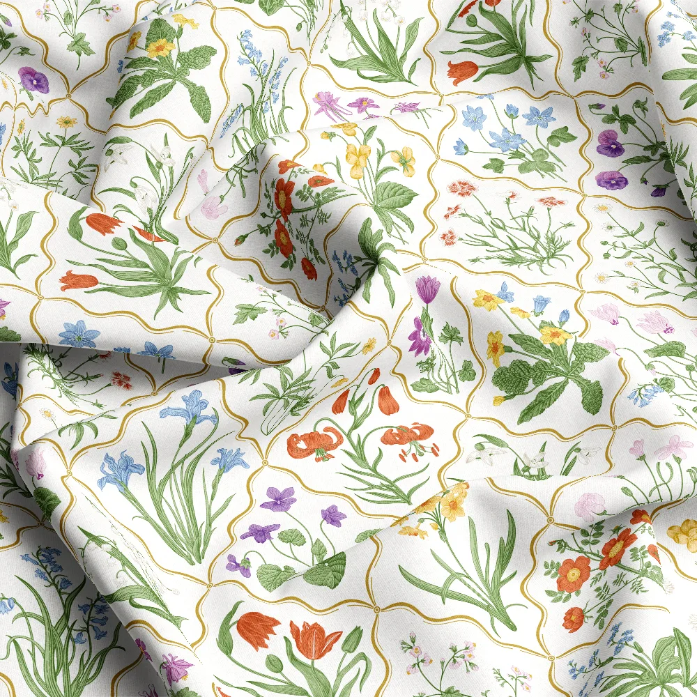 Millefleurs Colorful Floral Pattern– Custom Print Fabrics