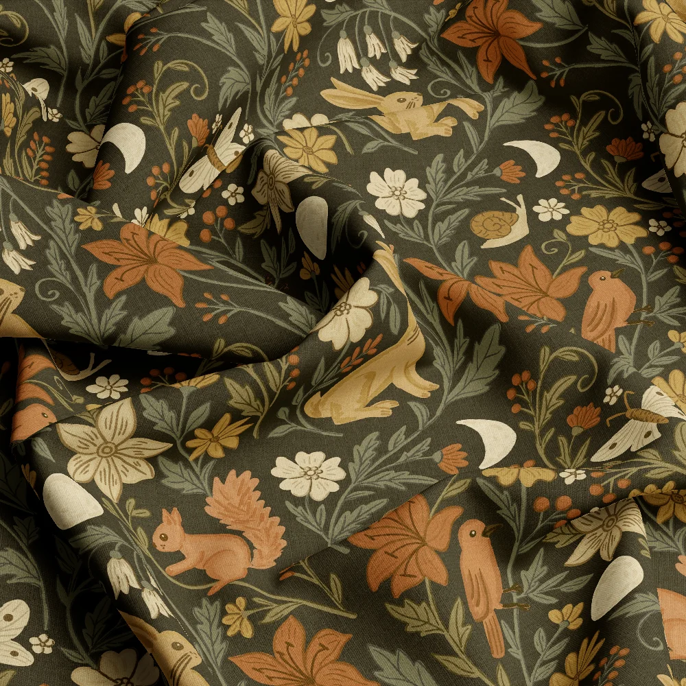 Whimsical Woodland Forest Life – Custom Print Fabrics