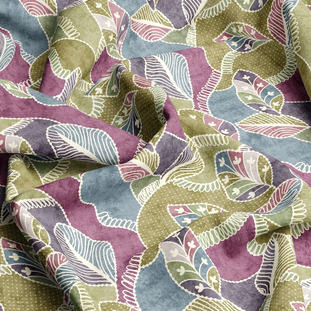 Retro Floral and Stripe Seamless – Custom Print Fabrics