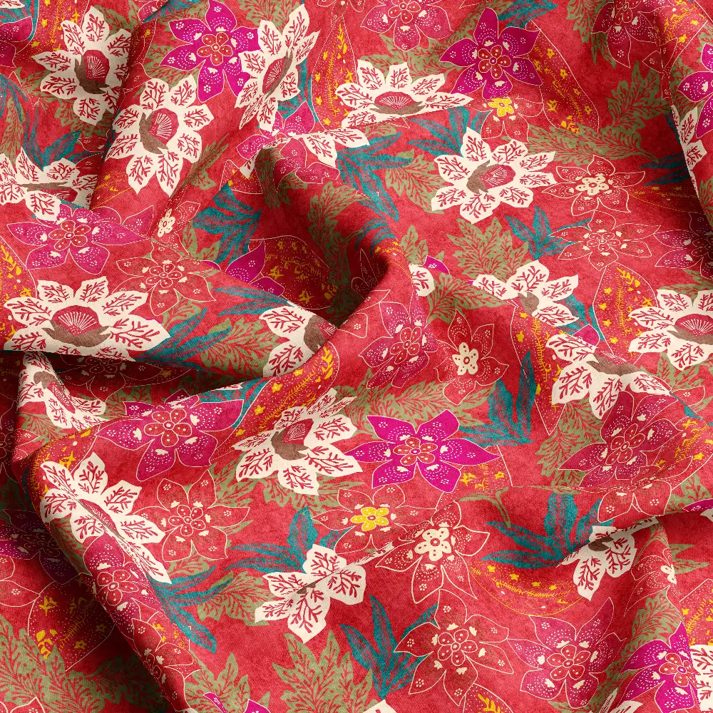 Seamless Blossom Floral Pattern – Custom Print Fabrics