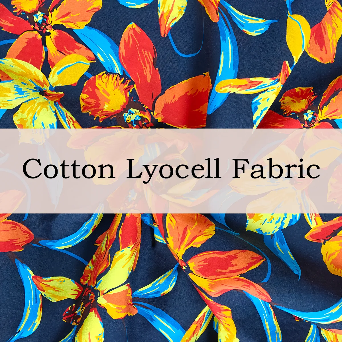 Custom Printed Cotton Lyocell Fabric – Soft, Eco-Friendly & Drapable for Personalized Shirts & Dresses