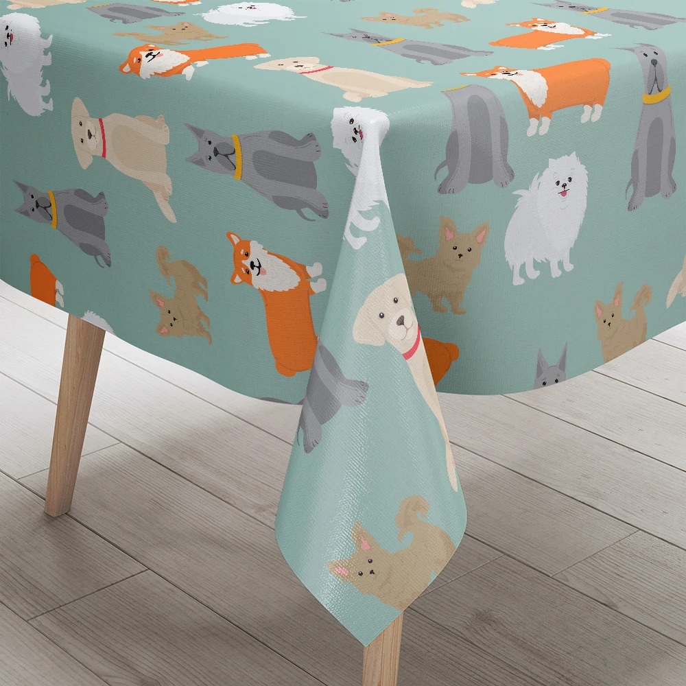Tablecloth – Geometric Dogs & Modern Canines
