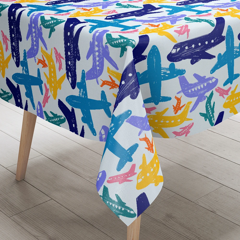 Tablecloth – Cute Baby Airplanes & Funny Aircraft