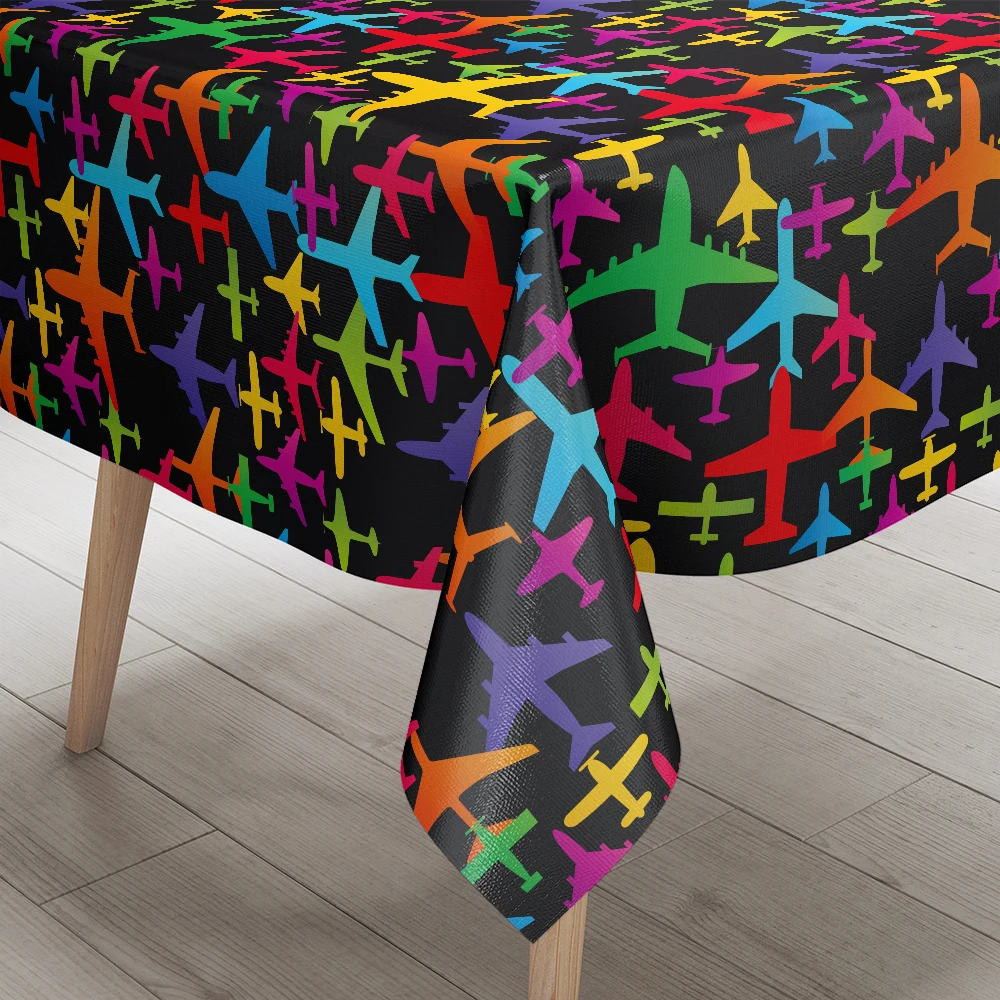 Tablecloth – Colorful Aircraft & Aviation Vector