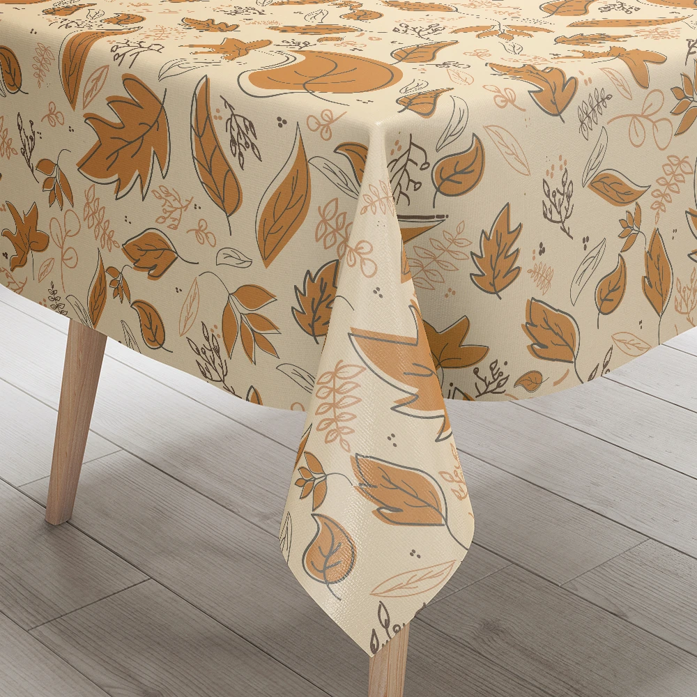 Tablecloth – Abstract Textured Autumn Leaves