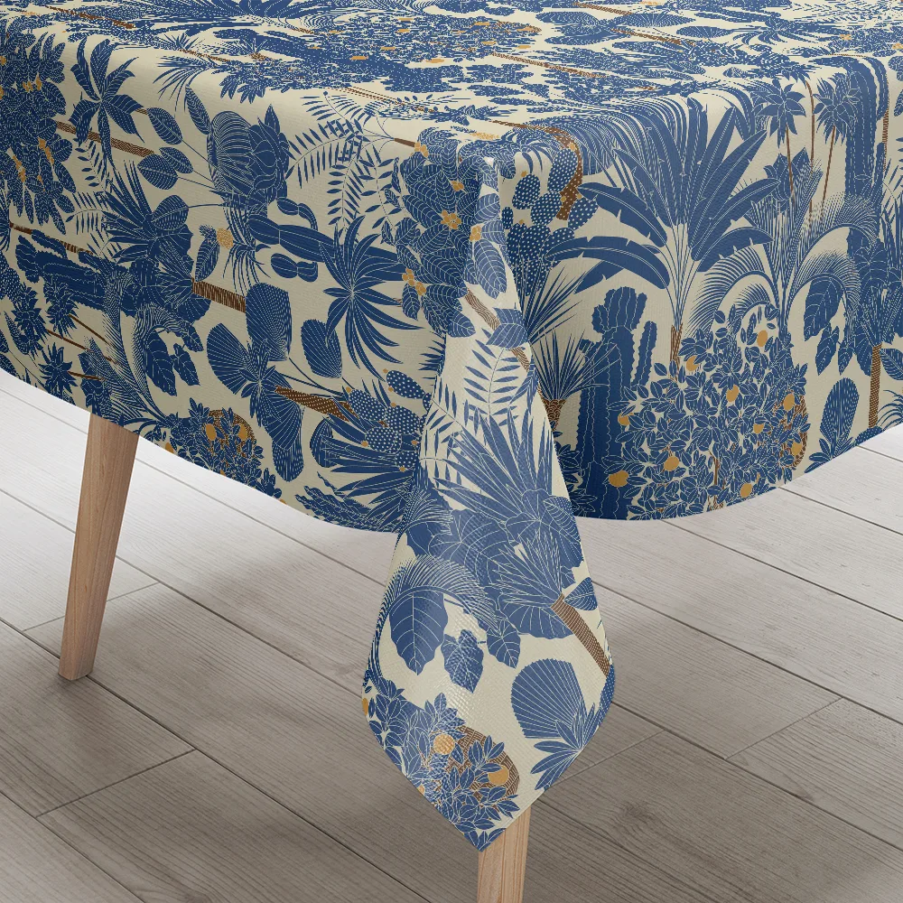 Tablecloth – Retro Oasis Tropical Trees and Palms