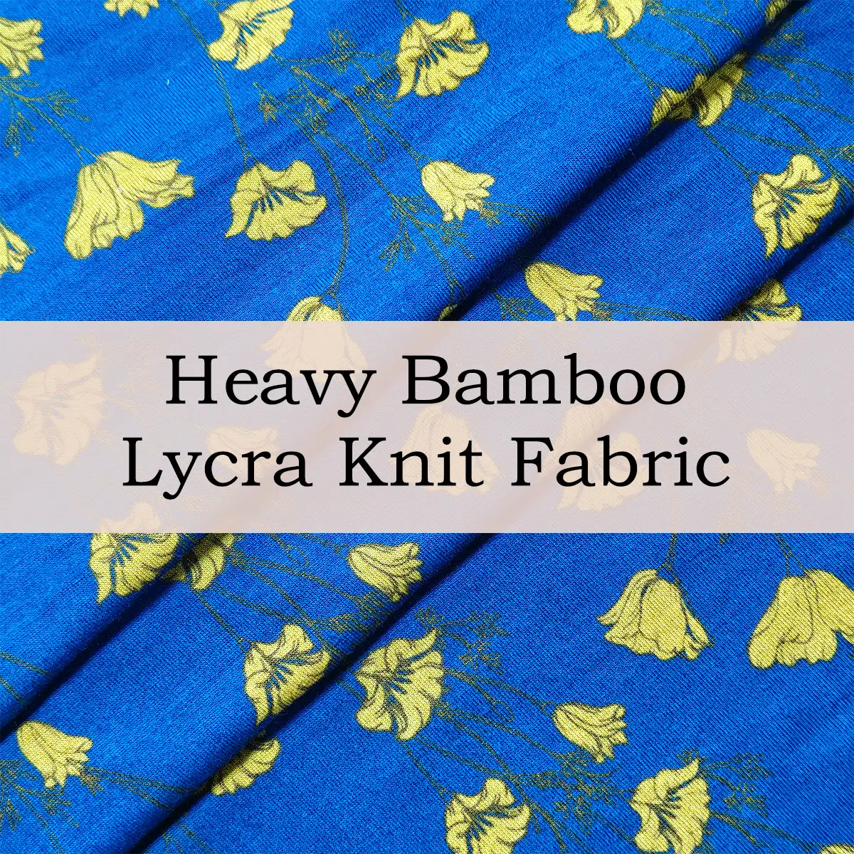 Custom Printed Bamboo Lycra Fabric | Ultra Soft, Breathable & Stretchable for Tops & Loungewear