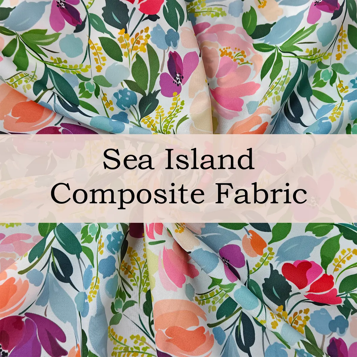 Custom Printed Sea Island Composite Fabric – Lightweight, Silky & Personalized for Premium Dresses & Modern Apparel