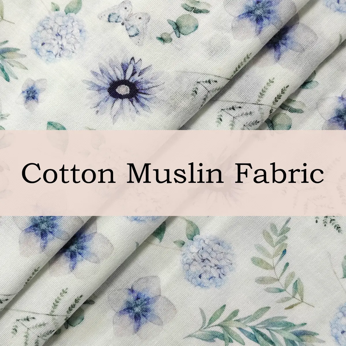 Custom Printed Cotton Muslin Fabric Digital Print Fabric for Baby Blankets, Sleep Sacks & Quilts