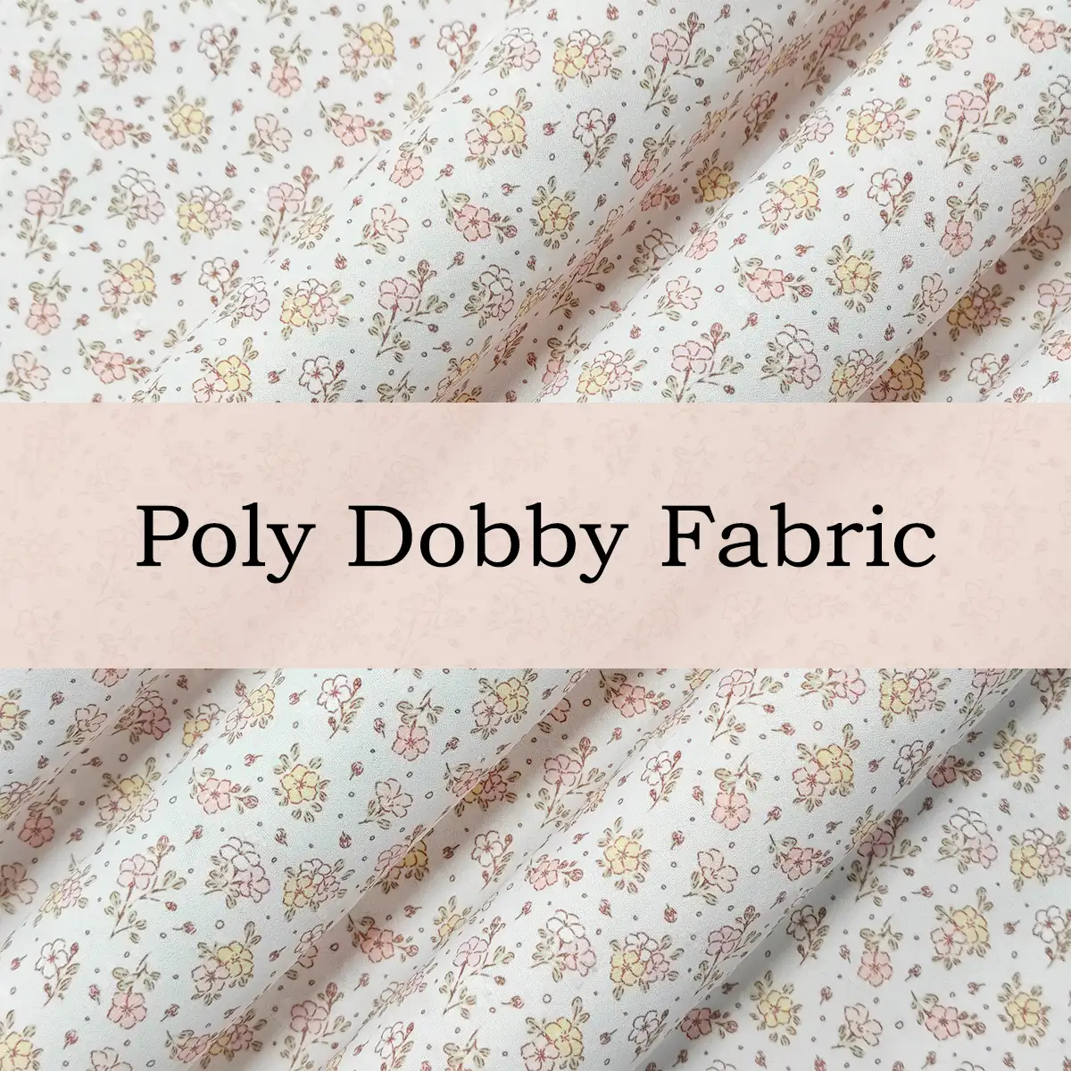Custom Printed Polyester Dobby Fabric – Woven with Geometric Patterns for Dresses, Blouses, and Skirts