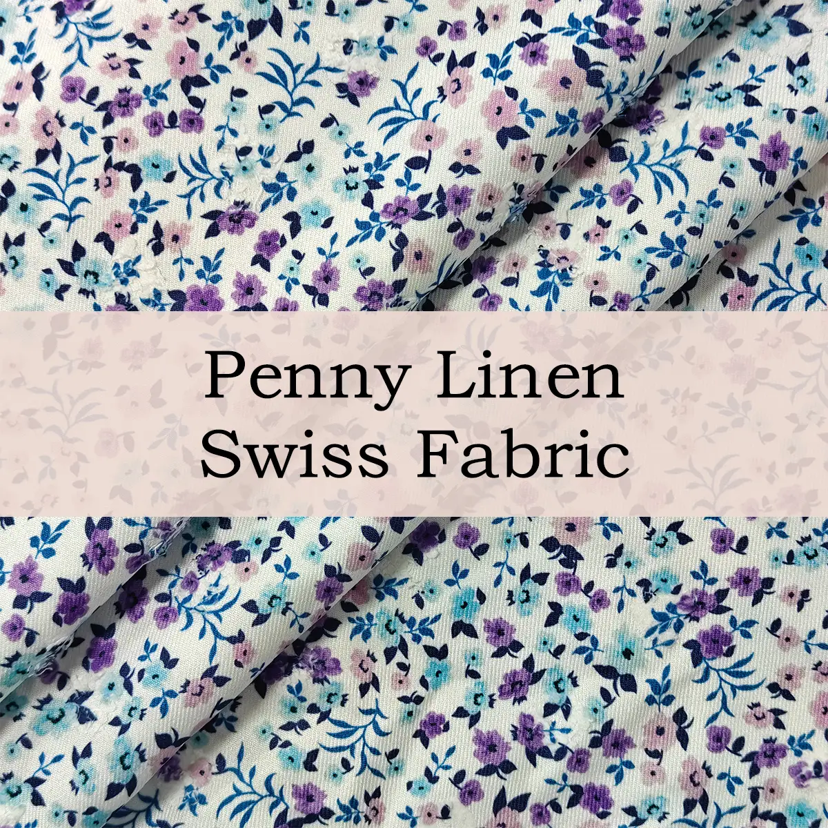 Custom Printed Penny Linen Swiss Fabric – Lightweight, Breathable & Elegant for Dresses & Blouses