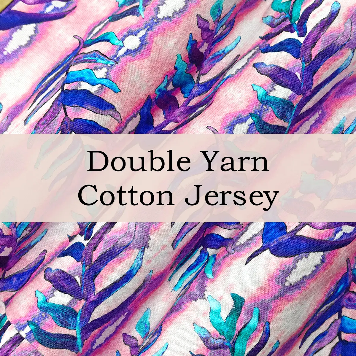 Custom Printed Double Yarn Cotton Jersey Fabric – Soft, Durable & Skin-Friendly for Comfortable Garments, Baby Clothes