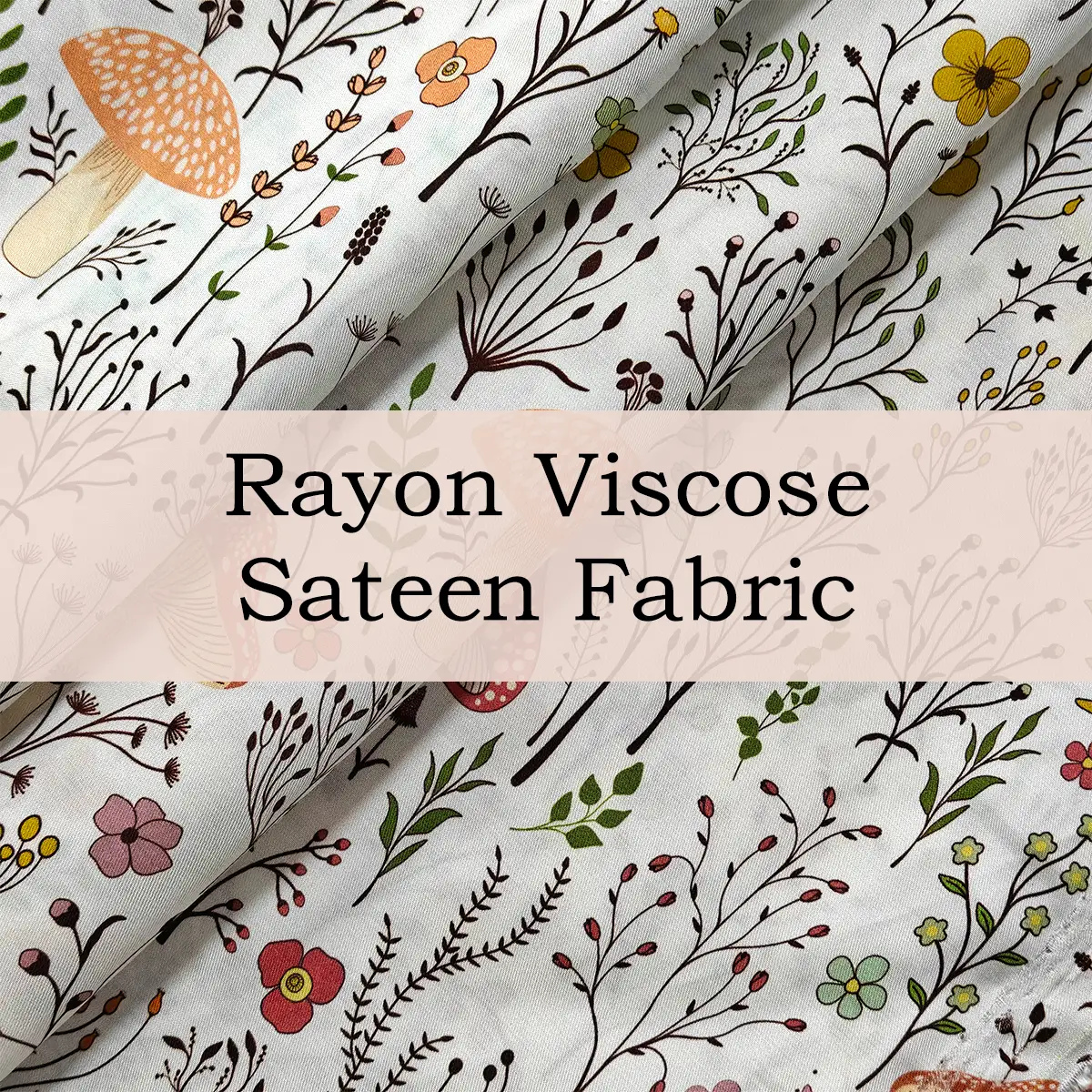 Custom Printed Rayon Viscose Double-Sided Twill Fabric – Silky, Breathable for Dresses, Shirts & Linings