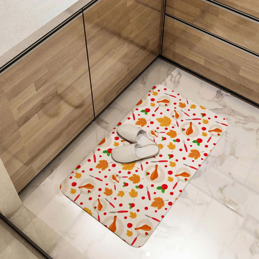 Kitchen Floor Mats – Thanksgiving Harvest Holiday