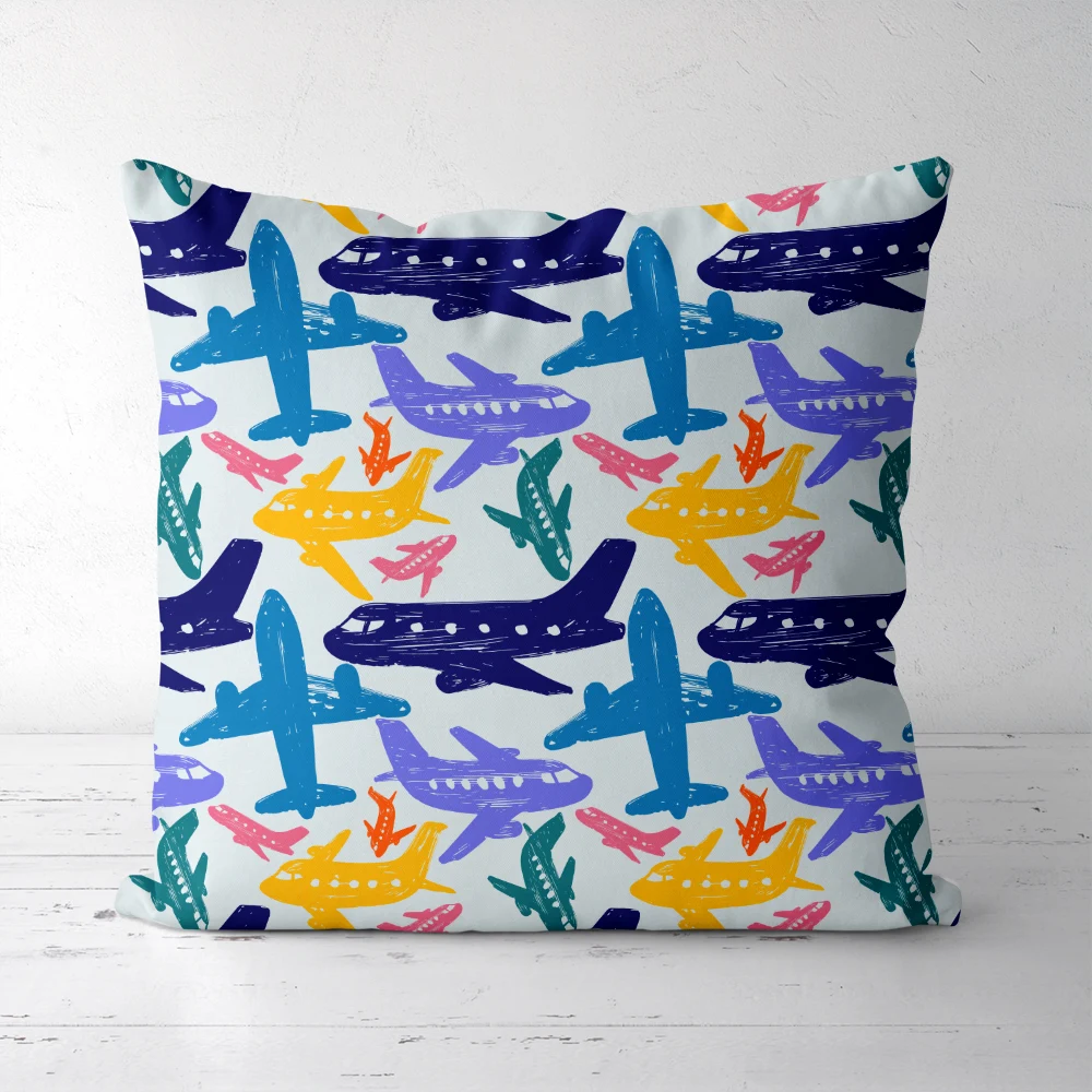 Throw Pillow – Cute Baby Airplanes & Funny Aircraft