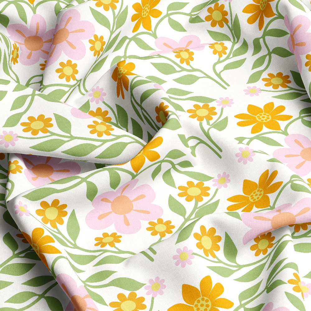 Abstract Artistic Florals & Foliage – Custom Print Fabrics