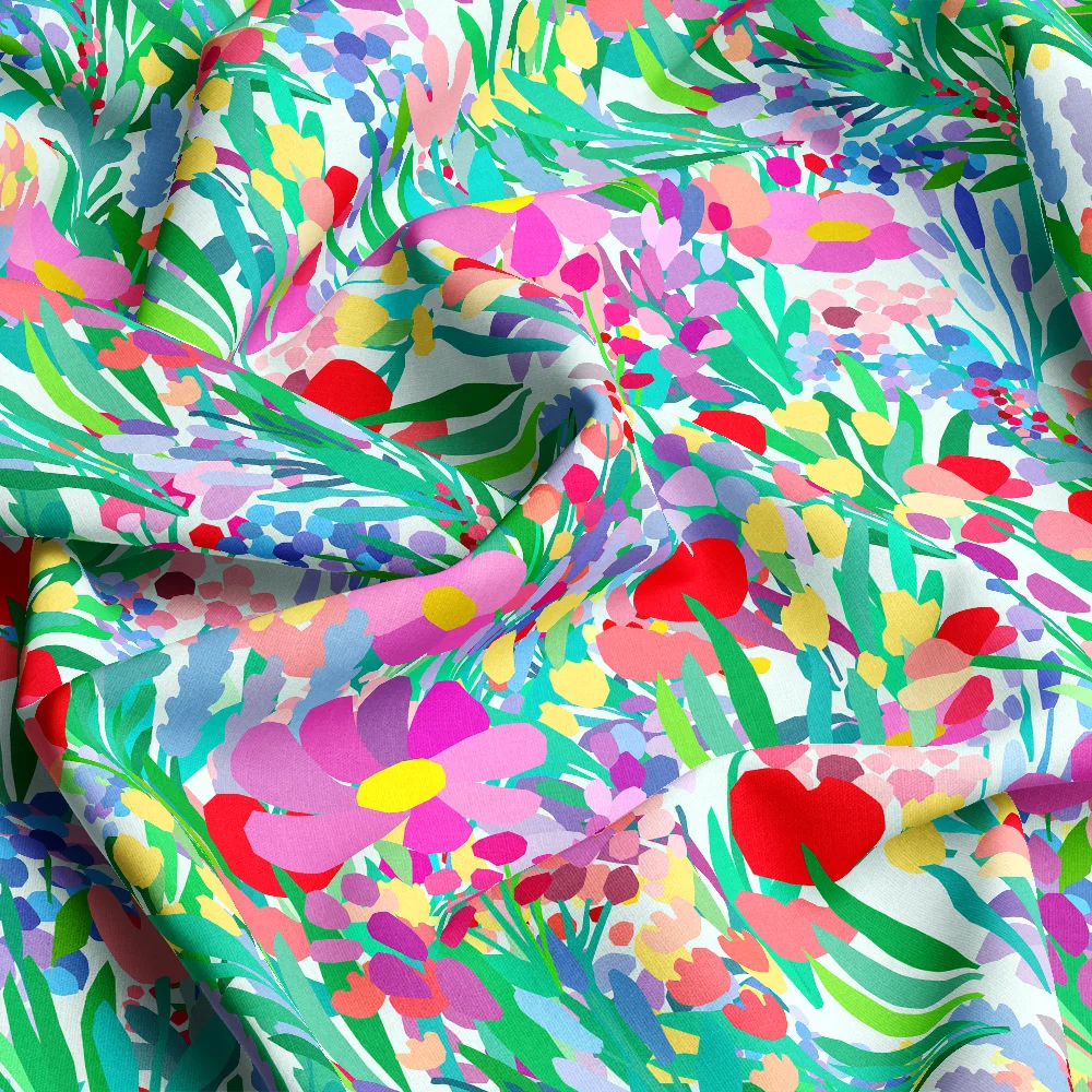 Rich Botanical Vintage Liberty Floral – Custom Print Fabrics