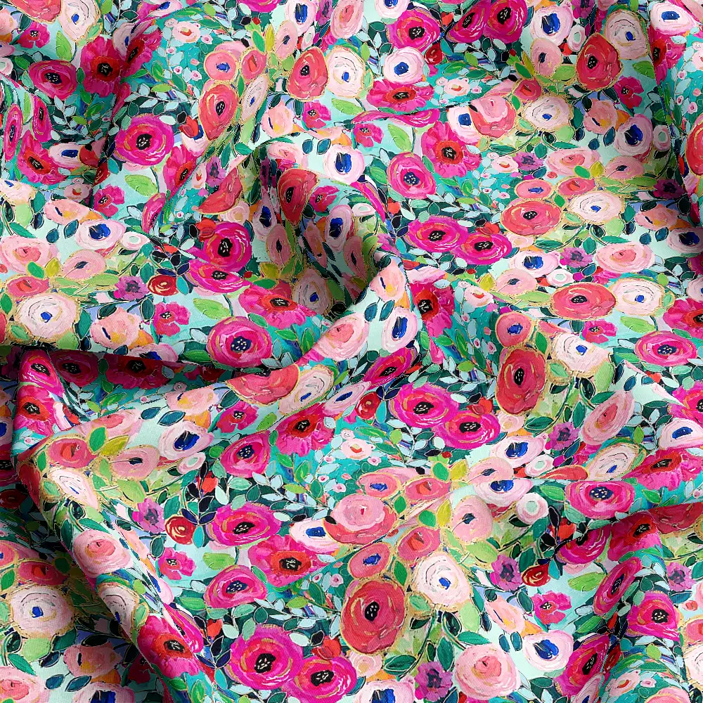 Colorful Liberty Floral Print – Custom Print Fabrics