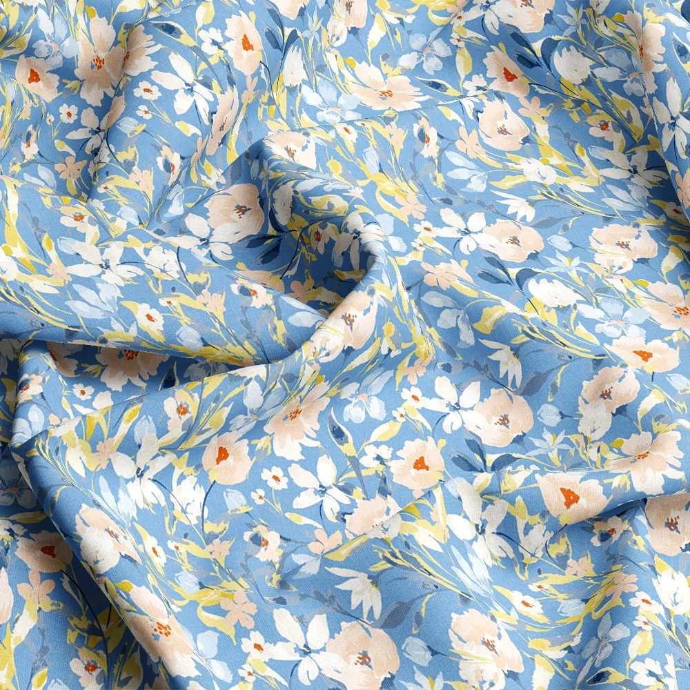 Soft Toned Vintage Liberty Floral – Custom Print Fabrics