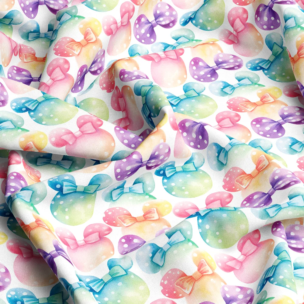 Minnie Mouse Bowknot Pattern – Custom Print Fabrics