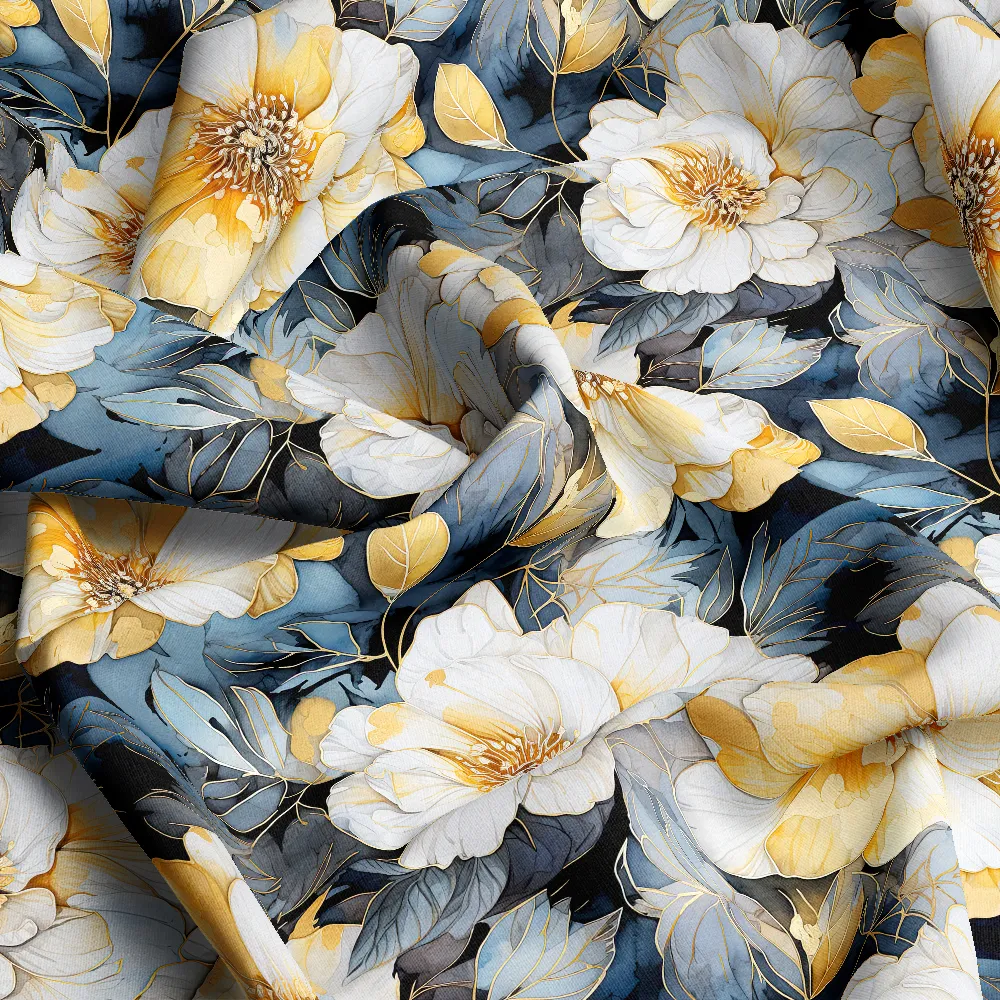 Soft Watercolor Liberty Floral – Custom Print Fabrics