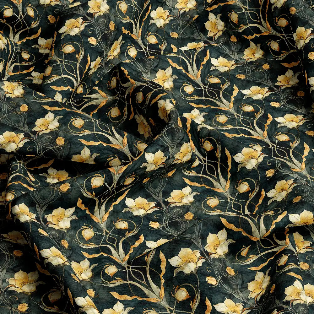 Romantic Retro Liberty Floral – Custom Print Fabrics