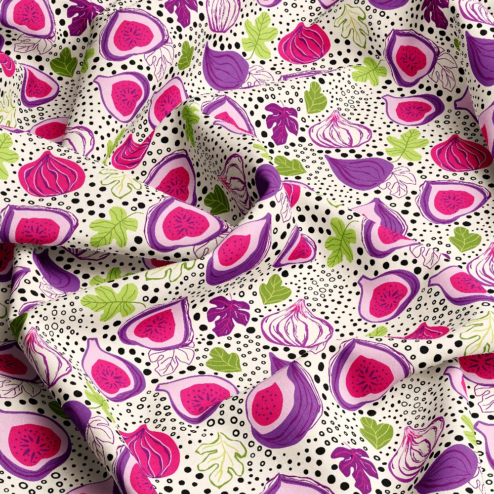 Modern Fig Fruit Animal Print – Custom Print Fabrics
