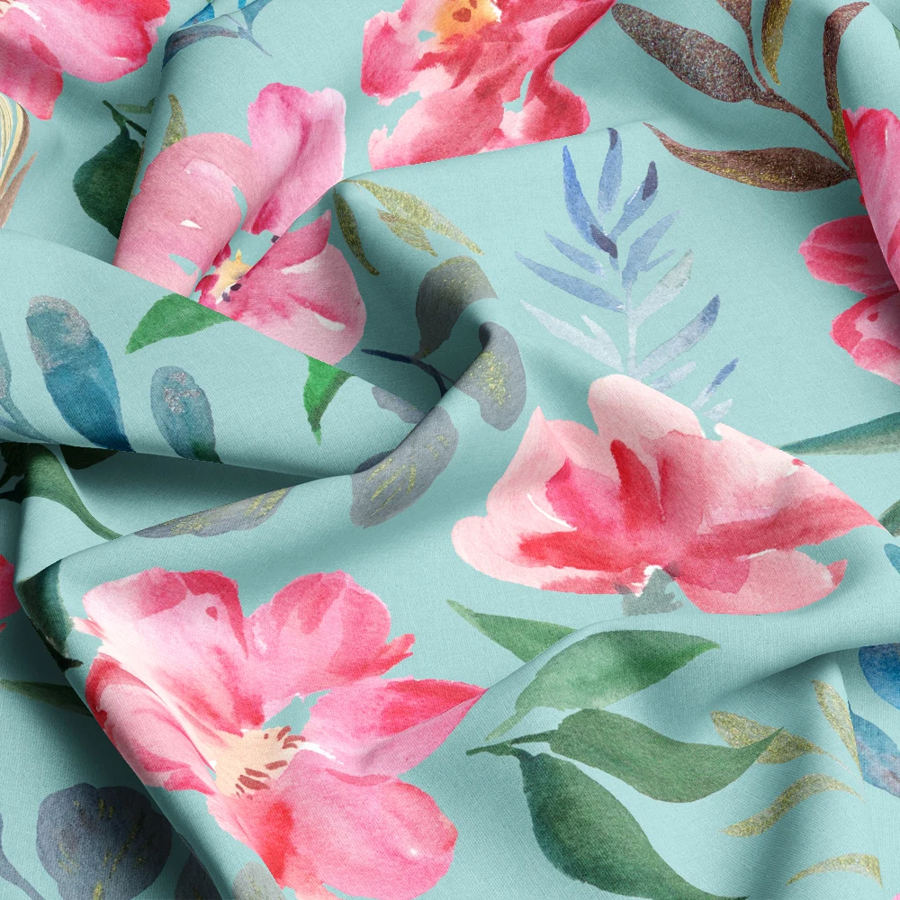 Vintage Liberty Floral Bright Flowers – Custom Print Fabrics