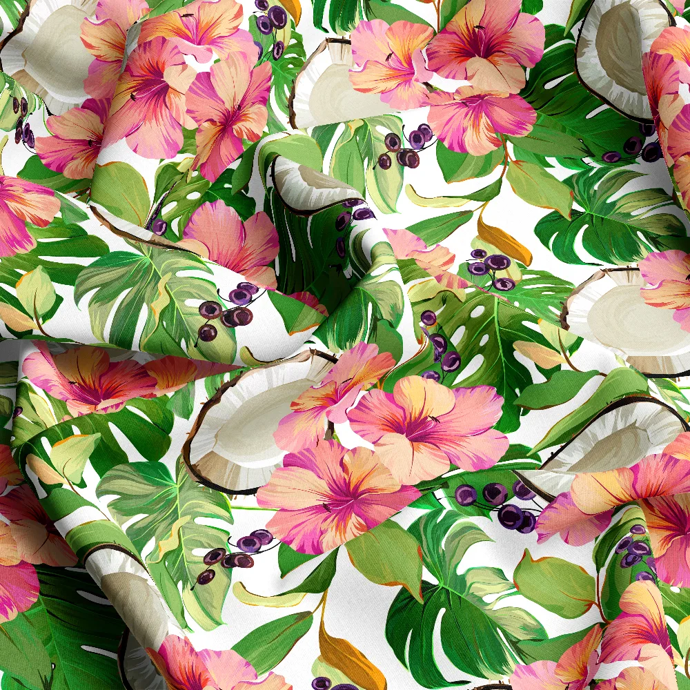 Tropical Sea Paradise Pattern – Custom Print Fabrics