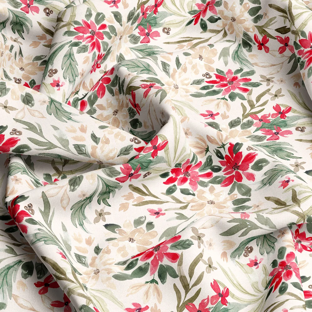 Watercolor Summer Floral Pattern – Custom Print Fabrics